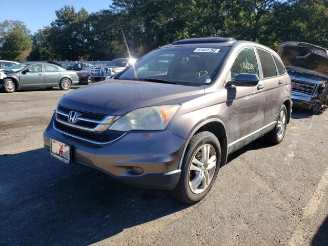 5J6RE4H79BL010782 - 2011 HONDA CR-V EXL GRAY photo 2