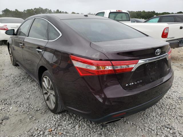 4T1BK1EB9FU192518 - 2015 TOYOTA AVALON XLE BURGUNDY photo 3