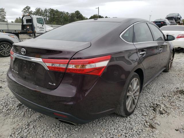 4T1BK1EB9FU192518 - 2015 TOYOTA AVALON XLE BURGUNDY photo 4