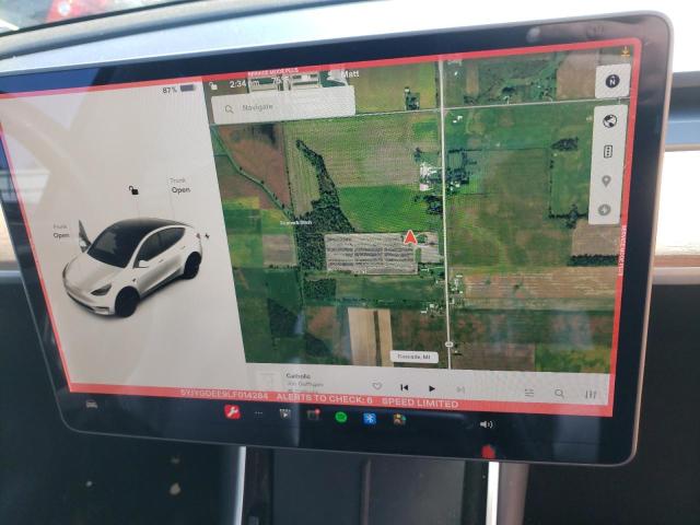 5YJYGDEE9LF014284 - 2020 TESLA MODEL Y أبيض صورة 9