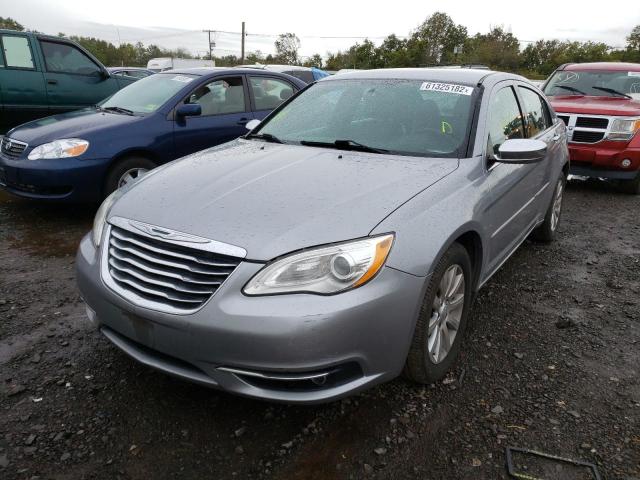 1C3CCBCG7DN635951 - 2013 CHRYSLER 200 GRAY photo 2