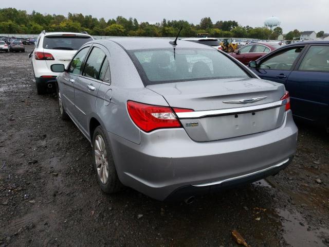 1C3CCBCG7DN635951 - 2013 CHRYSLER 200 GRAY photo 3