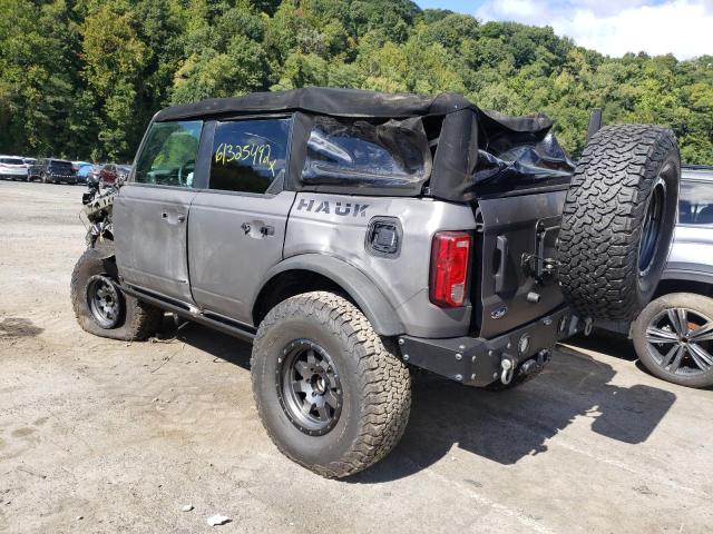 1FMDE5BH6MLA72372 - 2021 FORD BRONCO BAS GRAY photo 3