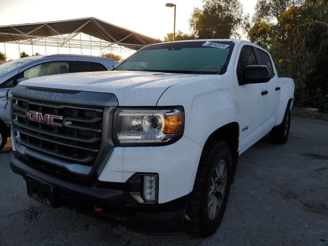 1GTP6FE16M1121214 - 2021 GMC CANYON AT4 WHITE photo 2