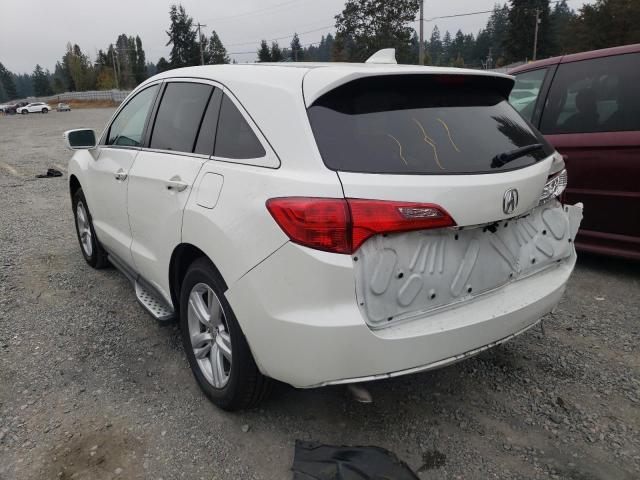 5J8TB3H31FL005885 - 2015 ACURA RDX WHITE photo 3