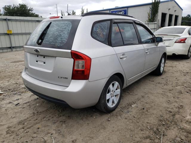 KNAFG526487138998 - 2008 KIA RONDO LX SILVER photo 4