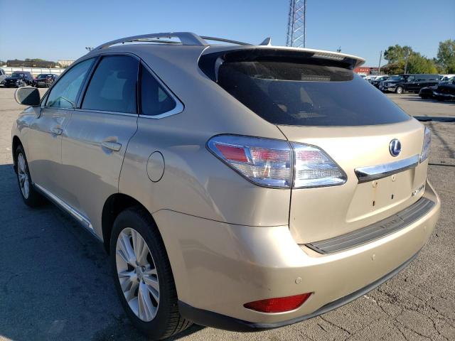 JTJBC1BA4C2434150 - 2012 LEXUS RX 450 TAN photo 3