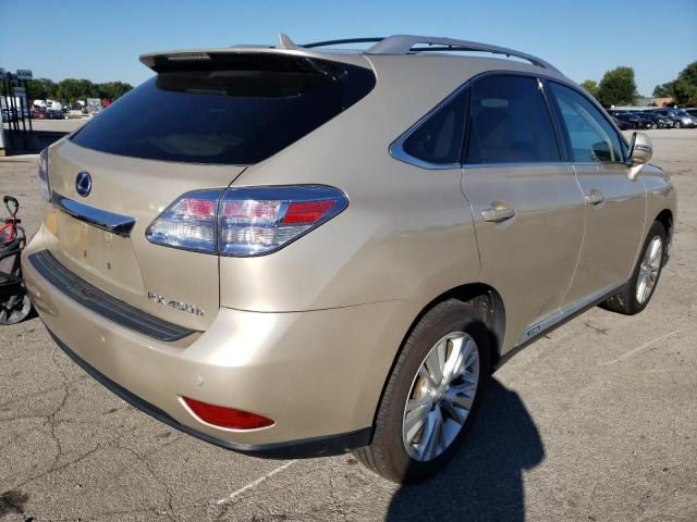 JTJBC1BA4C2434150 - 2012 LEXUS RX 450 TAN photo 4