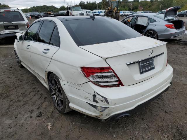 WDDGF8AB2DA776759 - 2013 MERCEDES-BENZ C CLASS WHITE photo 3