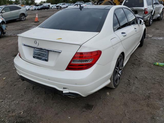 WDDGF8AB2DA776759 - 2013 MERCEDES-BENZ C CLASS WHITE photo 4