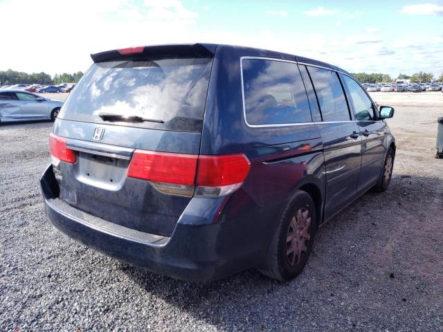 5FNRL3H2XAB106108 - 2010 HONDA ODYSSEY LX BLUE photo 4