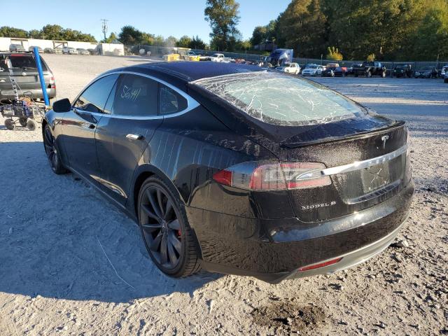 5YJSA1E48FF103068 - 2015 TESLA MODEL S Սև լուսանկար 3