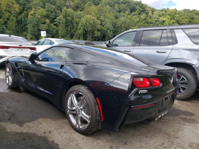 1G1YB2D78H5108602 - 2017 CHEVROLET CORVETTE S BLACK photo 3