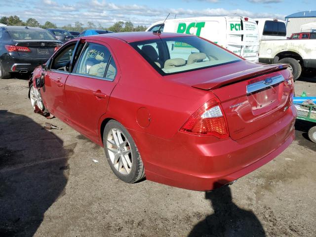 3FAHP0JG0AR223981 - 2010 FORD FUSION SEL RED photo 3