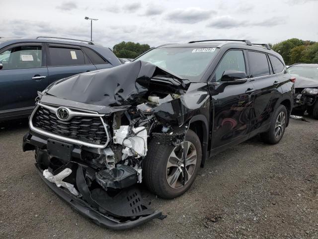 5TDGZRBH3NS575029 - 2022 TOYOTA HIGHLANDER BLACK photo 2