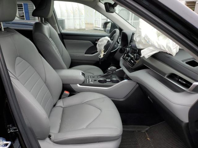 5TDGZRBH3NS575029 - 2022 TOYOTA HIGHLANDER BLACK photo 5