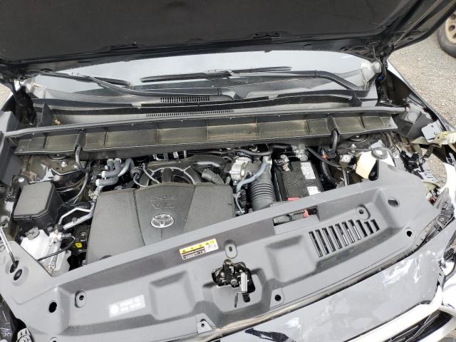 5TDGZRBH3NS575029 - 2022 TOYOTA HIGHLANDER BLACK photo 7