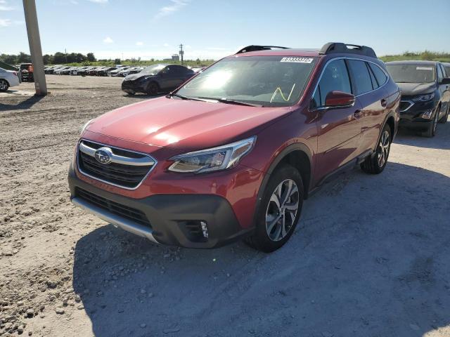 4S4BTANC5N3110813 - 2022 SUBARU OUTBACK LI RED photo 2