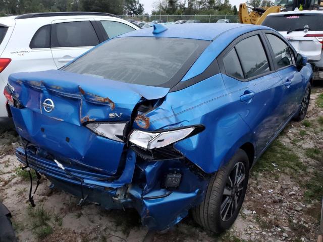 3N1CN8EV4ML919013 - 2021 NISSAN VERSA SV BLUE photo 4