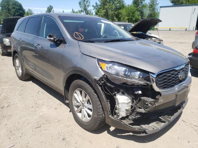 5XYPG4A31KG464745 - 2019 KIA SORENTO L GRAY photo 1