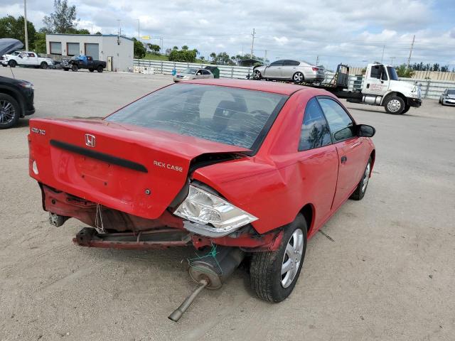 1HGEM221X4L041009 - 2004 HONDA CIVIC DX V RED photo 4