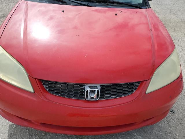 1HGEM221X4L041009 - 2004 HONDA CIVIC DX V RED photo 7