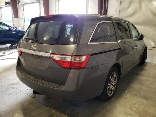 5FNRL5H68CB147452 - 2012 HONDA ODYSSEY EX GRAY photo 4