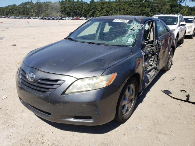 4T1BE46K27U669119 - 2007 TOYOTA CAMRY CE GRAY photo 2