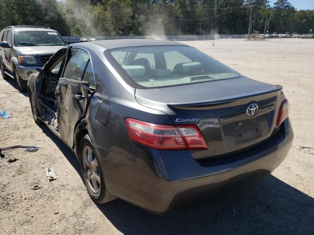 4T1BE46K27U669119 - 2007 TOYOTA CAMRY CE GRAY photo 3