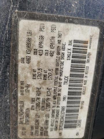 3D7KU28C84G167009 - 2004 DODGE RAM 2500 S GRAY photo 10