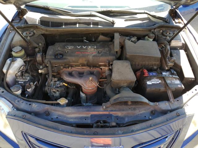 JTNBE46K873054080 - 2007 TOYOTA CAMRY CE BLUE photo 7