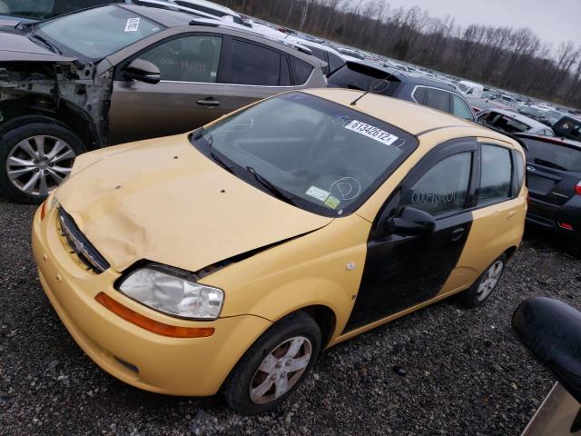 KL1TD66647B770532 - 2007 CHEVROLET AVEO BASE YELLOW photo 2