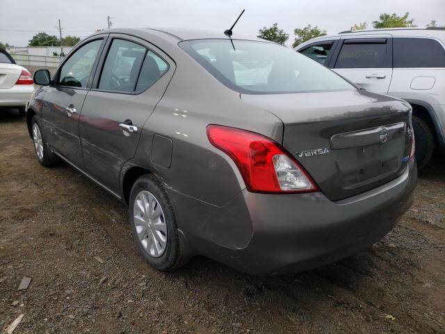 3N1CN7AP6CL848137 - 2012 NISSAN VERSA S GRAY photo 3