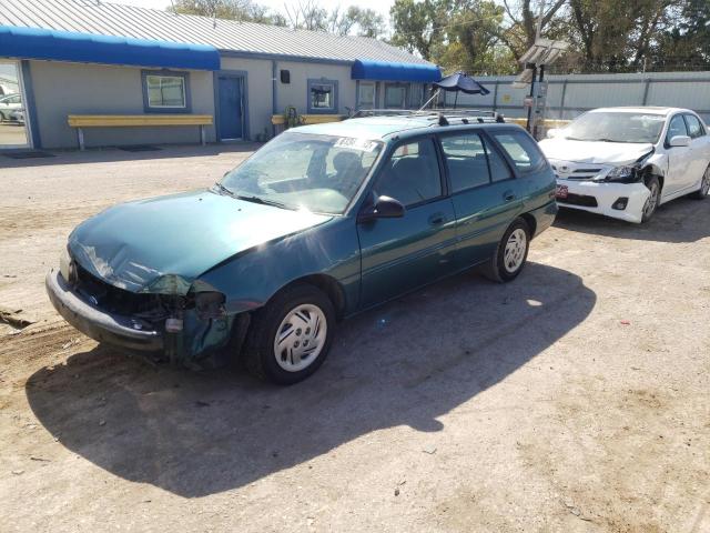 3FALP15P1VR156307 - 1997 FORD ESCORT LX BLUE photo 2