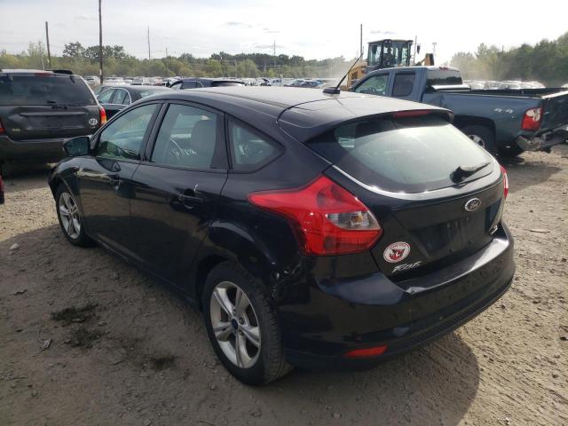 1FADP3K24EL201568 - 2014 FORD FOCUS SE BLACK photo 3