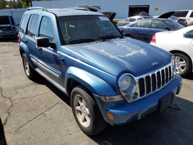 1J4GK58K65W542701 - 2005 JEEP LIBERTY LI BLUE photo 1