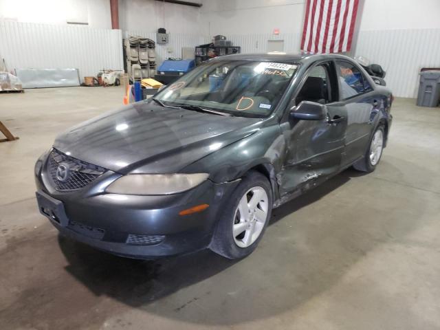 1YVFP80C635M46136 - 2003 MAZDA 6 I GRAY photo 2