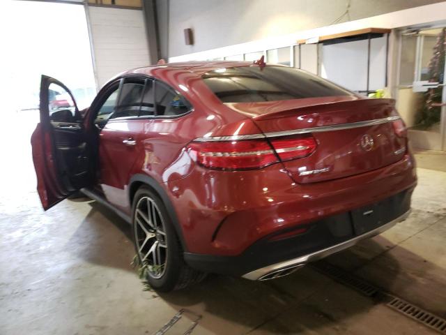 4JGED6EB3HA058239 - 2017 MERCEDES-BENZ GLE COUPE RED photo 3