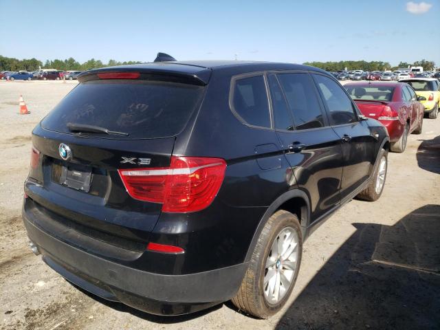 5UXWX9C52E0D24125 - 2014 BMW X3 XDRIVE2 BLACK photo 4