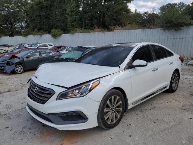 5NPE34AF1HH551804 - 2017 HYUNDAI SONATA SPO WHITE photo 2