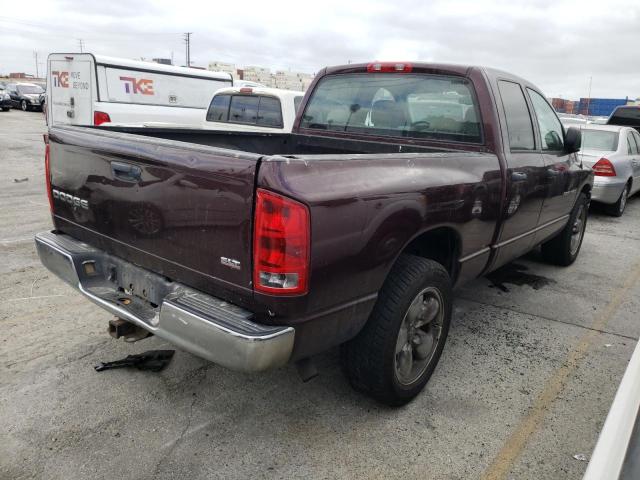 1D7HA18D44S652648 - 2004 DODGE RAM 1500 S BURGUNDY photo 3