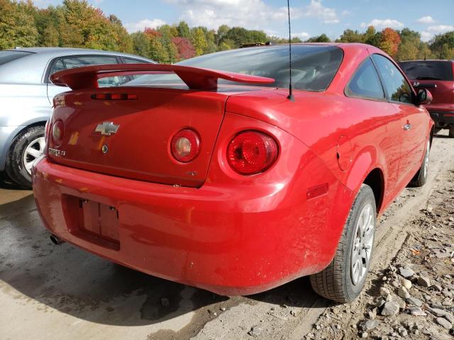 1G1AL18H097208811 - 2009 CHEVROLET COBALT LT RED photo 4