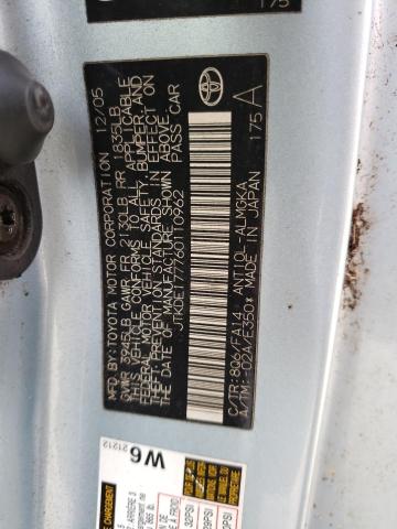 JTKDE177760110962 - 2006 TOYOTA SCION TC 蓝色 照片 10