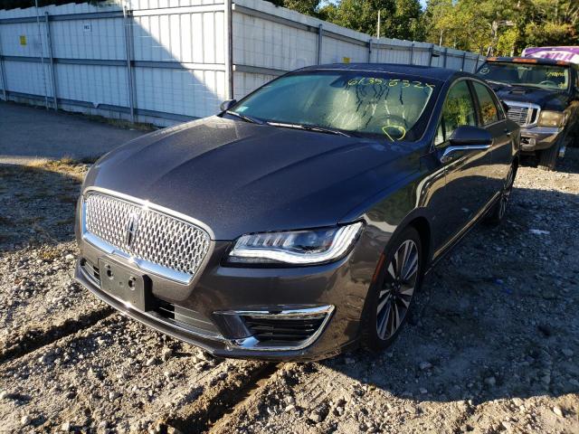 3LN6L5F91JR620308 - 2018 LINCOLN MKZ RESERV GRAY photo 2