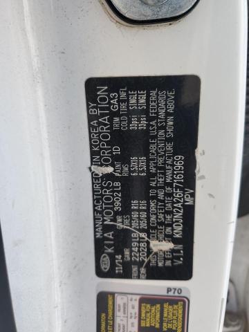 KNDJN2A26F7161969 - 2015 KIA SOUL WHITE photo 12