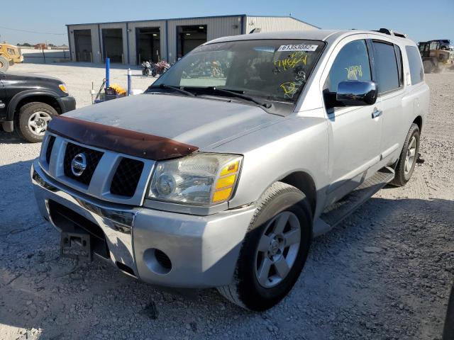 5N1AA08A14N745651 - 2004 NISSAN ARMADA SE SILVER photo 2