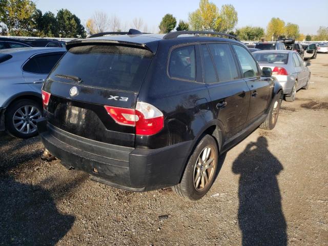 WBXPA73495WC52343 - 2005 BMW X3 2.5I BLACK photo 4