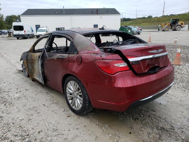 1C3BC2FB1BN580678 - 2011 CHRYSLER 200 LIMITE MAROON photo 3