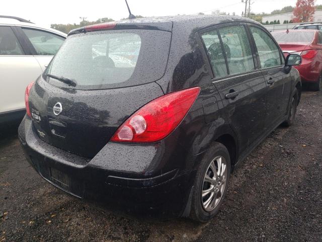 3N1BC13E98L409368 - 2008 NISSAN VERSA S BLACK photo 4