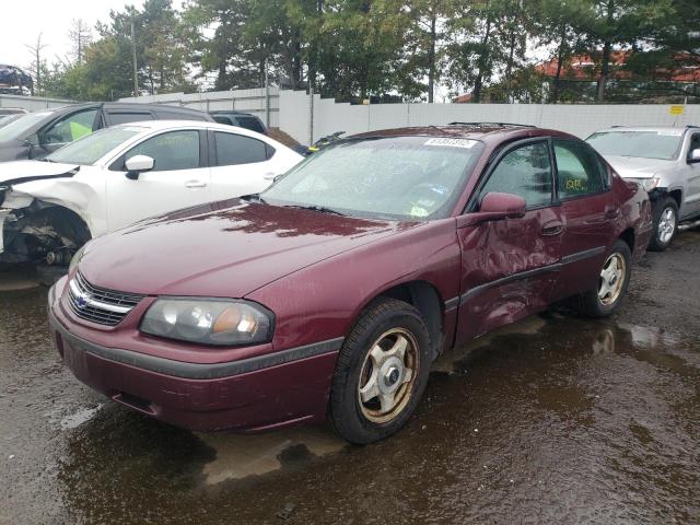 2G1WF52E639311952 - 2003 CHEVROLET IMPALA BURGUNDY photo 2